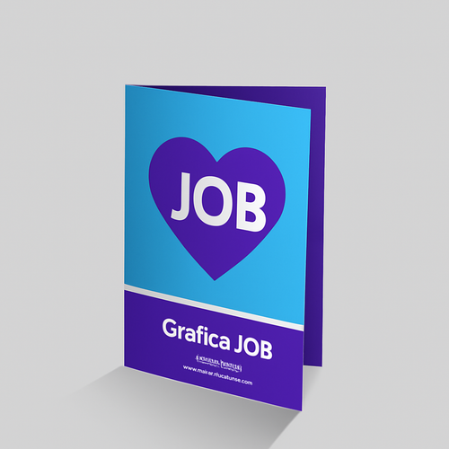 folder em couche brilho com 1 dobra